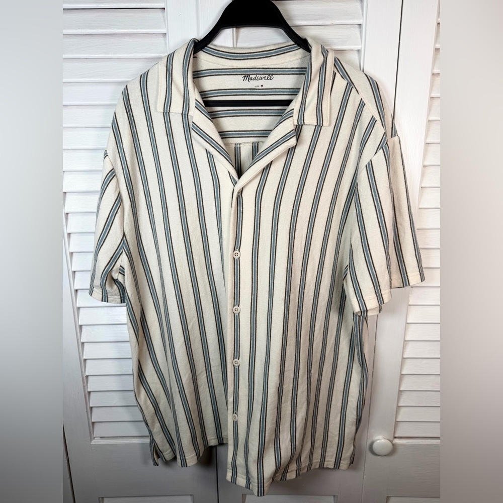 Madewell Textured Knit Camp-Collar Shirt